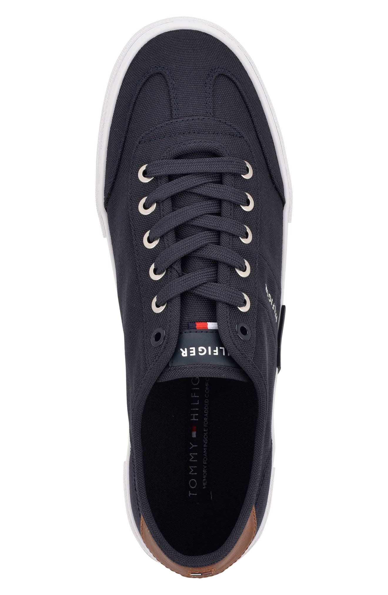 Pandora Low Top Sneaker, Alternate, color, NAVY/MOCHA