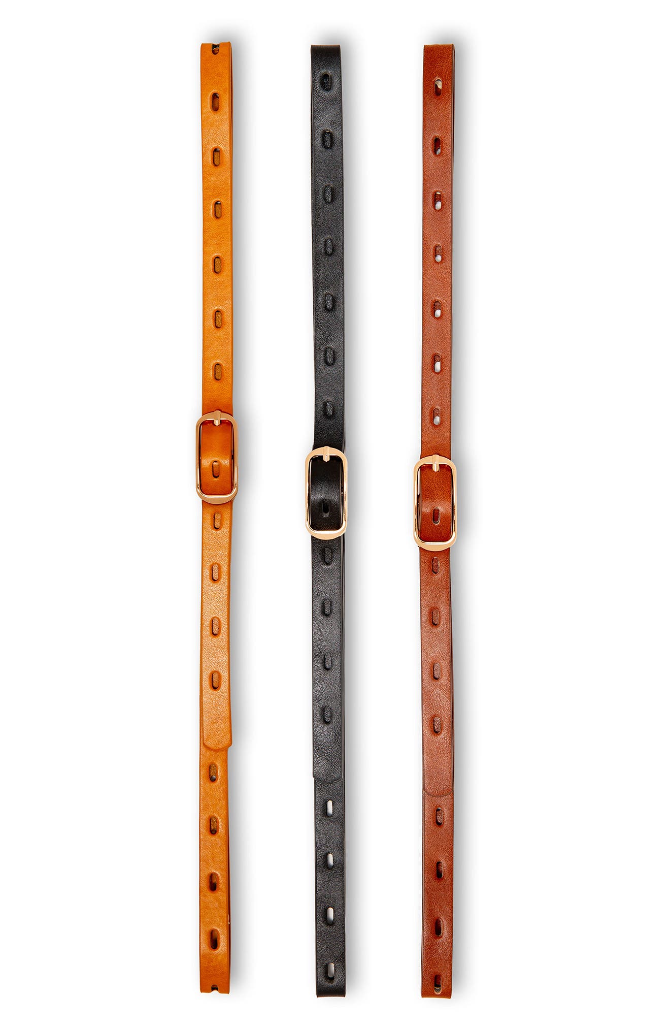 Linea Pelle 3-for-1 Perforated Belt Set