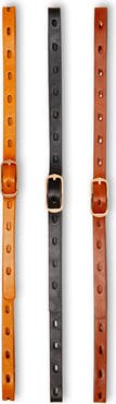 Linea Pelle 3-for-1 Perforated Belt Set