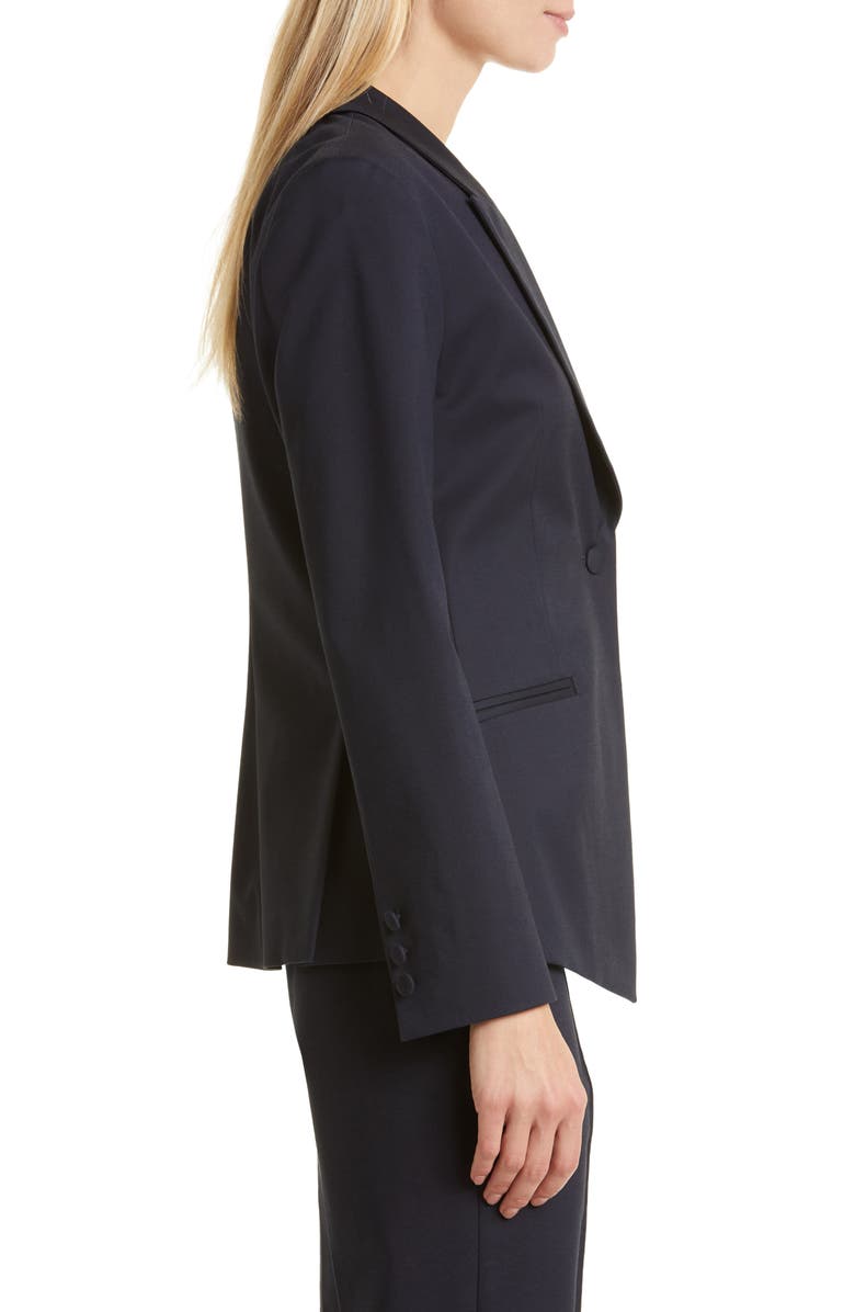 TWP The Jillian One-Button Blazer, Alternate, color, Midnight