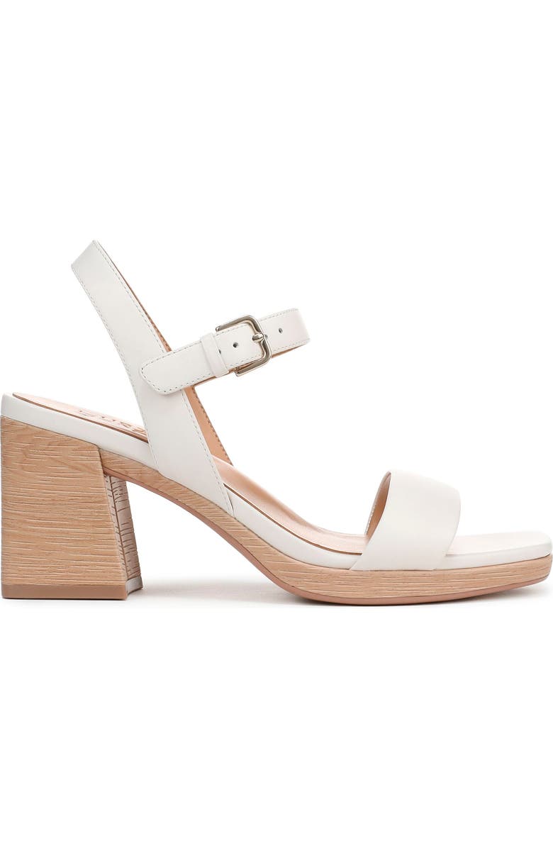 Naturalizer Rose Ankle Strap Platform Sandal, Alternate, color, Warm White