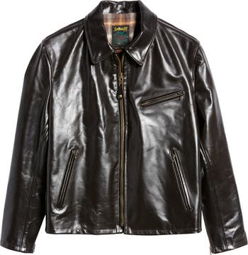 Schott NYC Classic Heavy Steerhide Racer Jacket | Nordstrom
