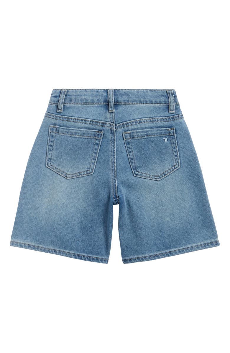 Tractr Kids' Cotton Blend Denim Shorts, Alternate, color, Washed Indigo