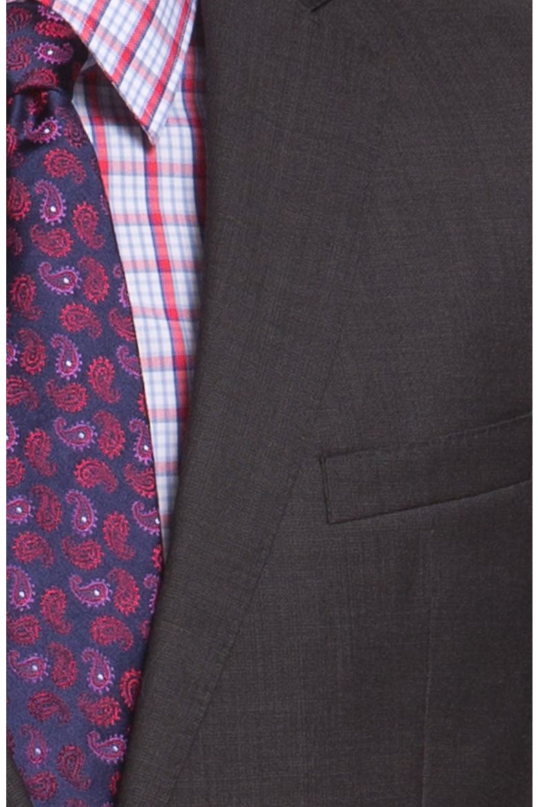 'Jam/Sharp' Trim Fit Dark Grey Suit, Alternate, color, DARK GREY