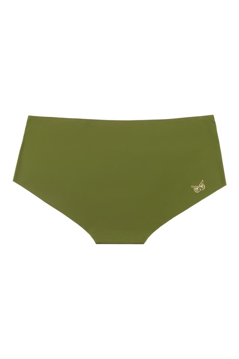 Soft Seamless Briefs with Lace, Alternate, color, TERRARIUM MOSS