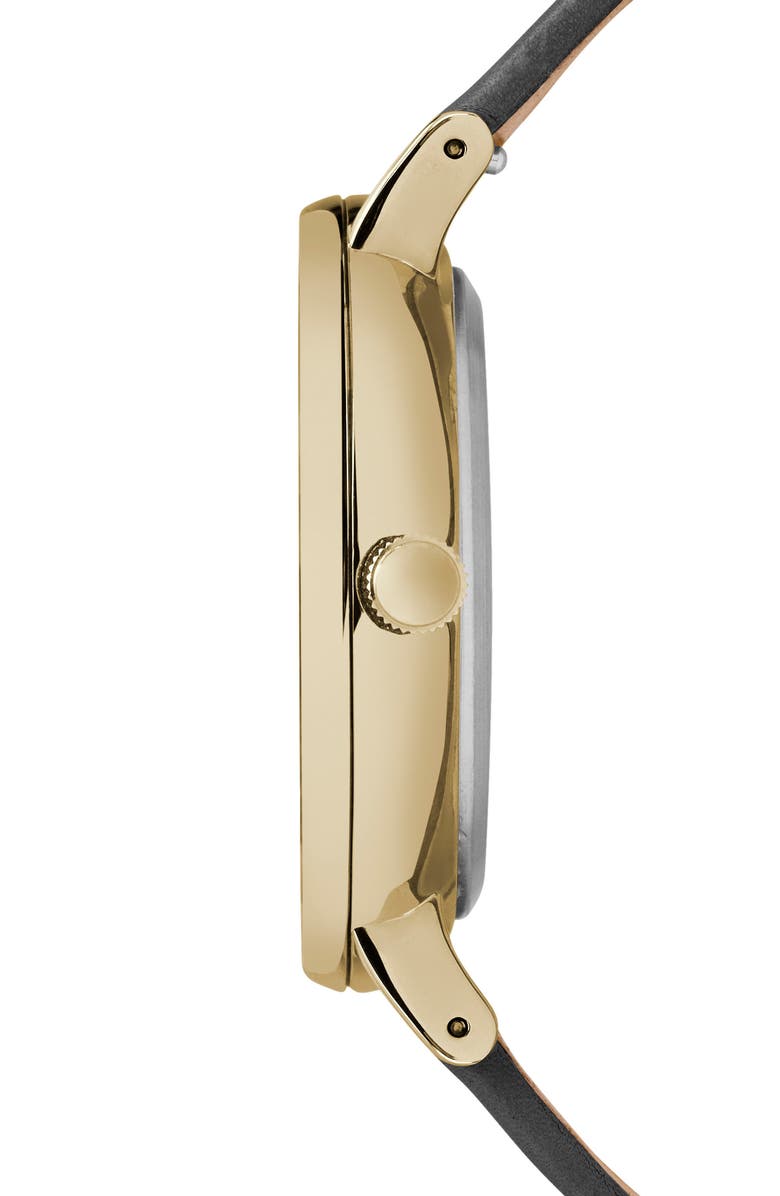 Timex<sup>®</sup> Fairfield Leather Strap Watch, 41mm, Alternate, color, 