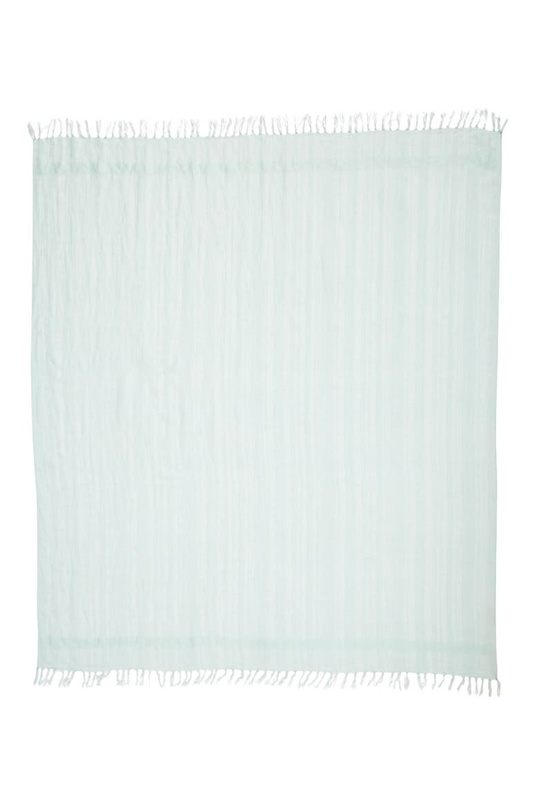 Solid Linen Blend Scarf, Alternate, color, TEAL SURF
