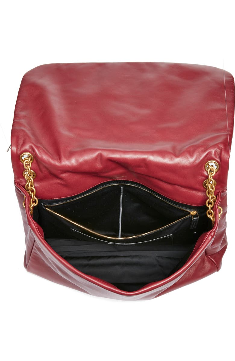 Saint Laurent Jamie 4.3 Patchwork Leather Tote, Alternate, color, New Dark Bordeaux