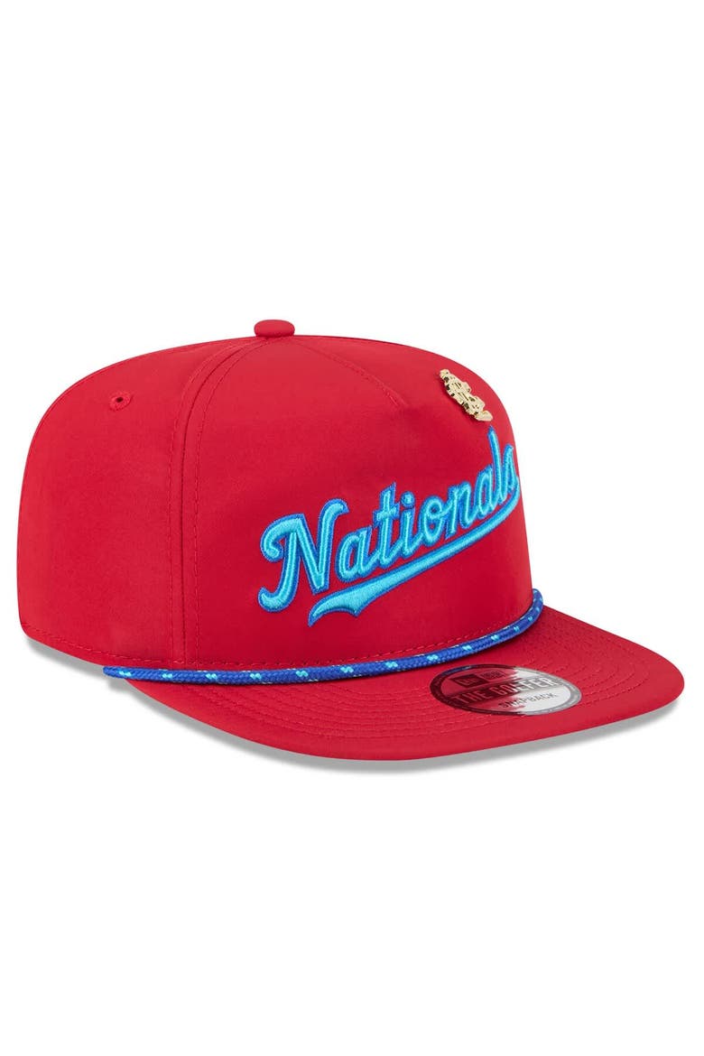 Men's New Era  Red Washington Nationals 2025 Big League Chew Golfer Snapback Hat, Alternate, color, Red