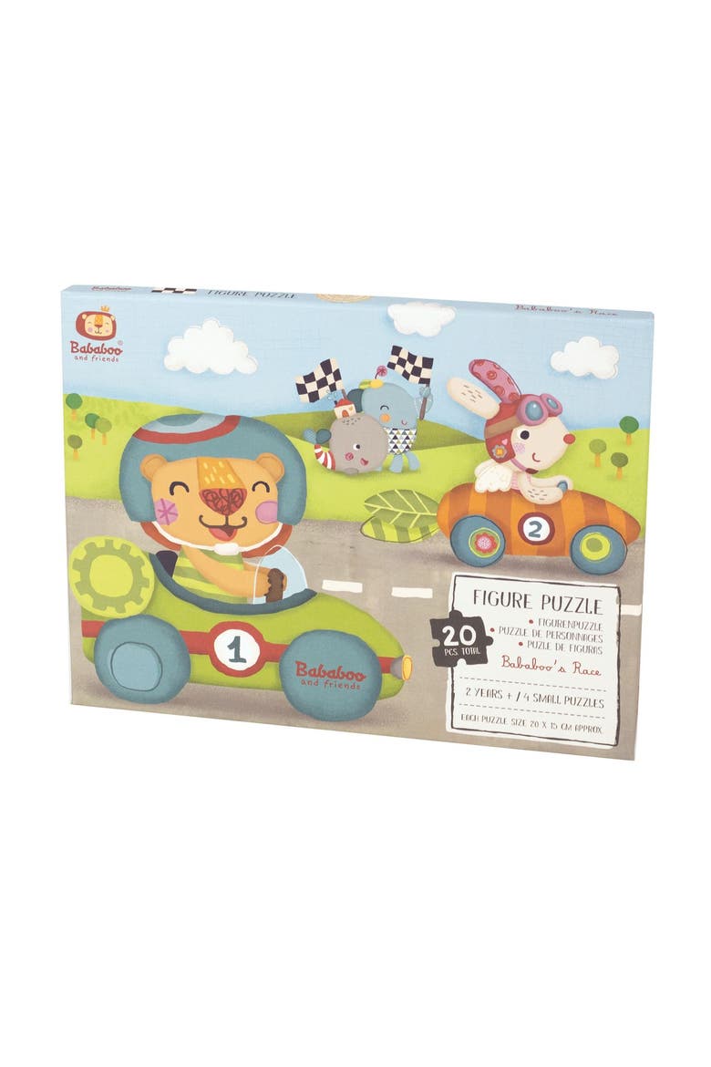 Bababoo Lion Race Figure Puzzle, Alternate, color, Turquoise