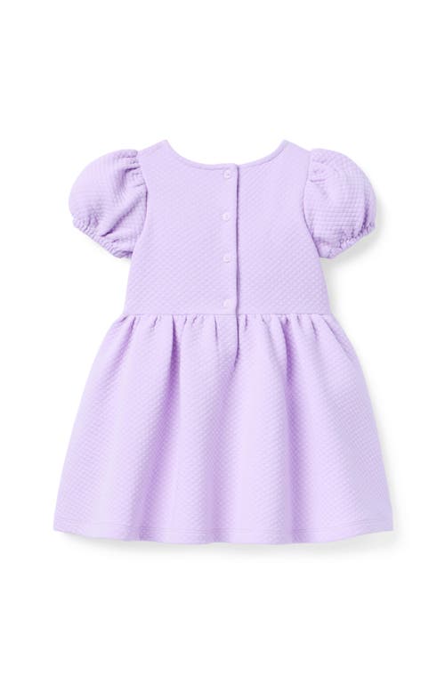 Janie And Jack Quilted Bow Dress In Purple