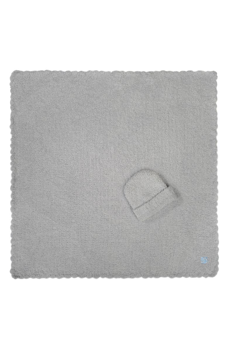 Kashwére Baby Blanket - Solid w/ Cap - Chenilla Classic, Main, color, Stone