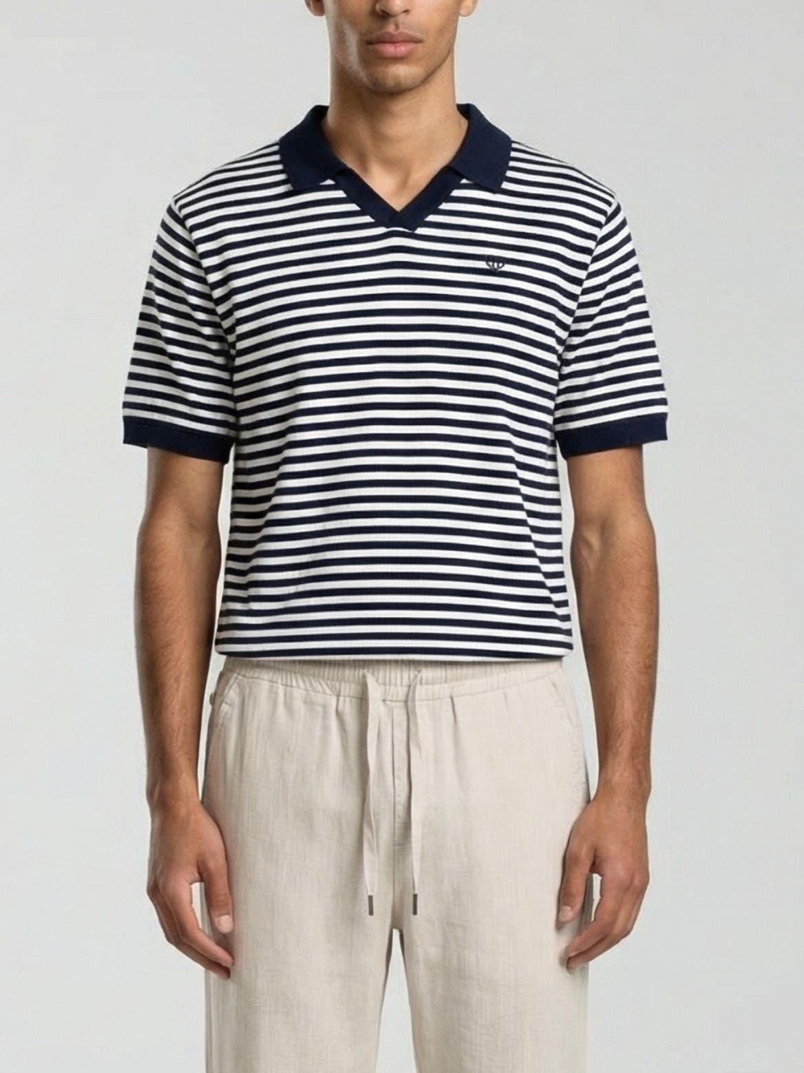 Navy & Cream