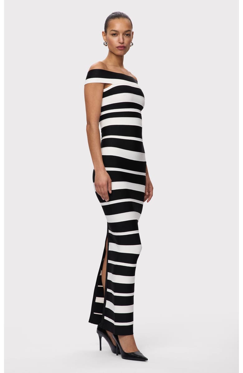Herve Leger The Kiva Gown, Alternate, color, Black Alabaster
