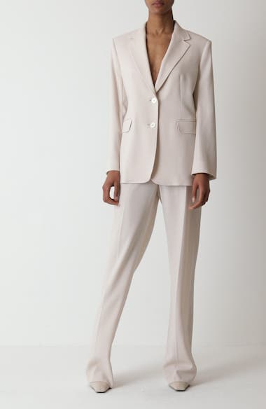 Max Mara Studio Magma Virgin Wool Gabardine Blazer | Nordstrom
