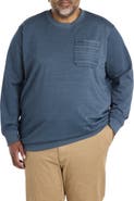O'Neill Big & Tall Bavaro Contrast-Pocket Crewneck Pullover