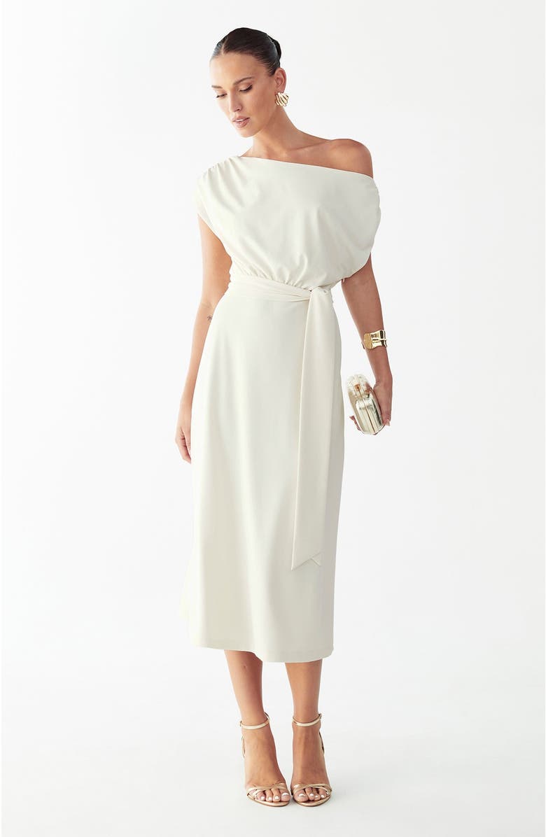 WILLA Eva Midi Dress, Alternate, color, Cream