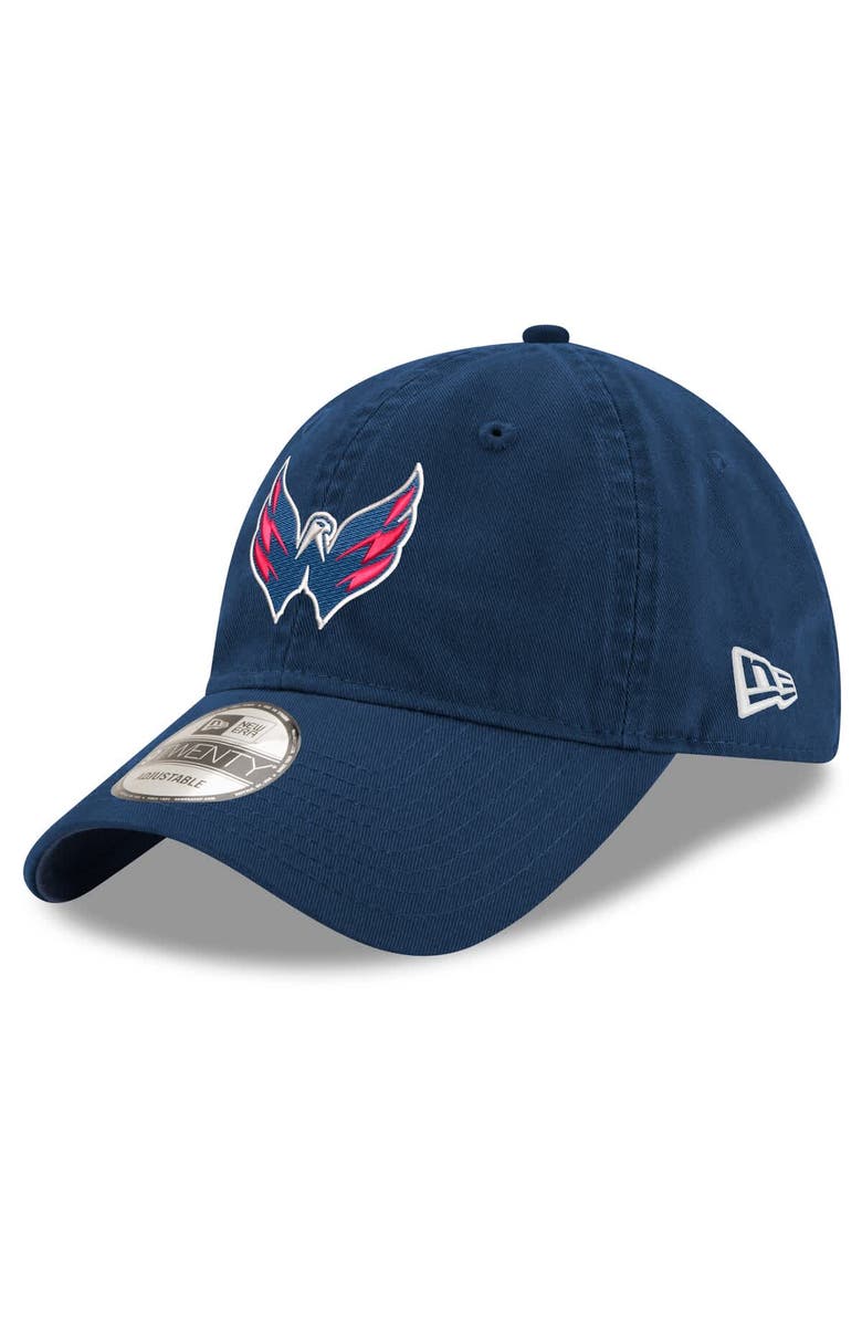 New Era Men's New Era Alexander Ovechkin Navy Washington Capitals NHL All-Time Goals Leader Side Patch 9TWENTY Adjustable Hat, Alternate, color, 