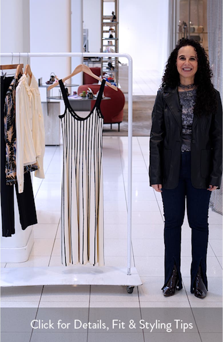 Irecia Stripe Sleeveless Sweater Dress, sales video thumbnail