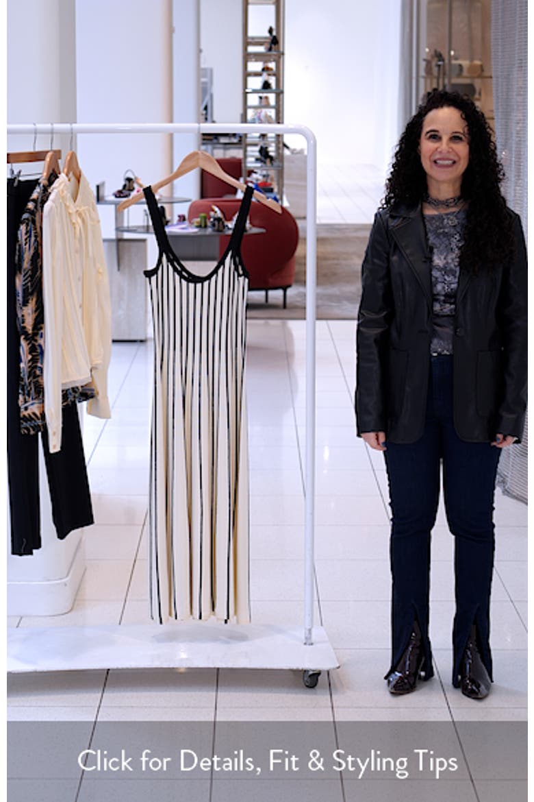 Irecia Stripe Sleeveless Sweater Dress video