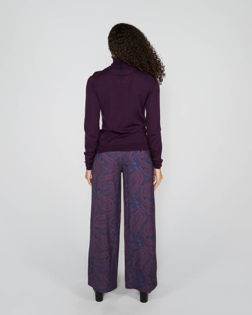 Lords Of Harlech Rona Turtleneck Sweater In Purple