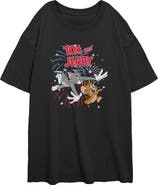Tom and Jerry Juniors Tom and Jerry Fireworks Celebration Duo T Shirt