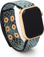SAACHI Snakeskin Faux Leather Apple Watch® Watchband
