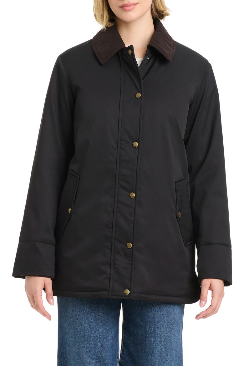 Water Resistant Barn Jacket, Alternate, color, BLACK