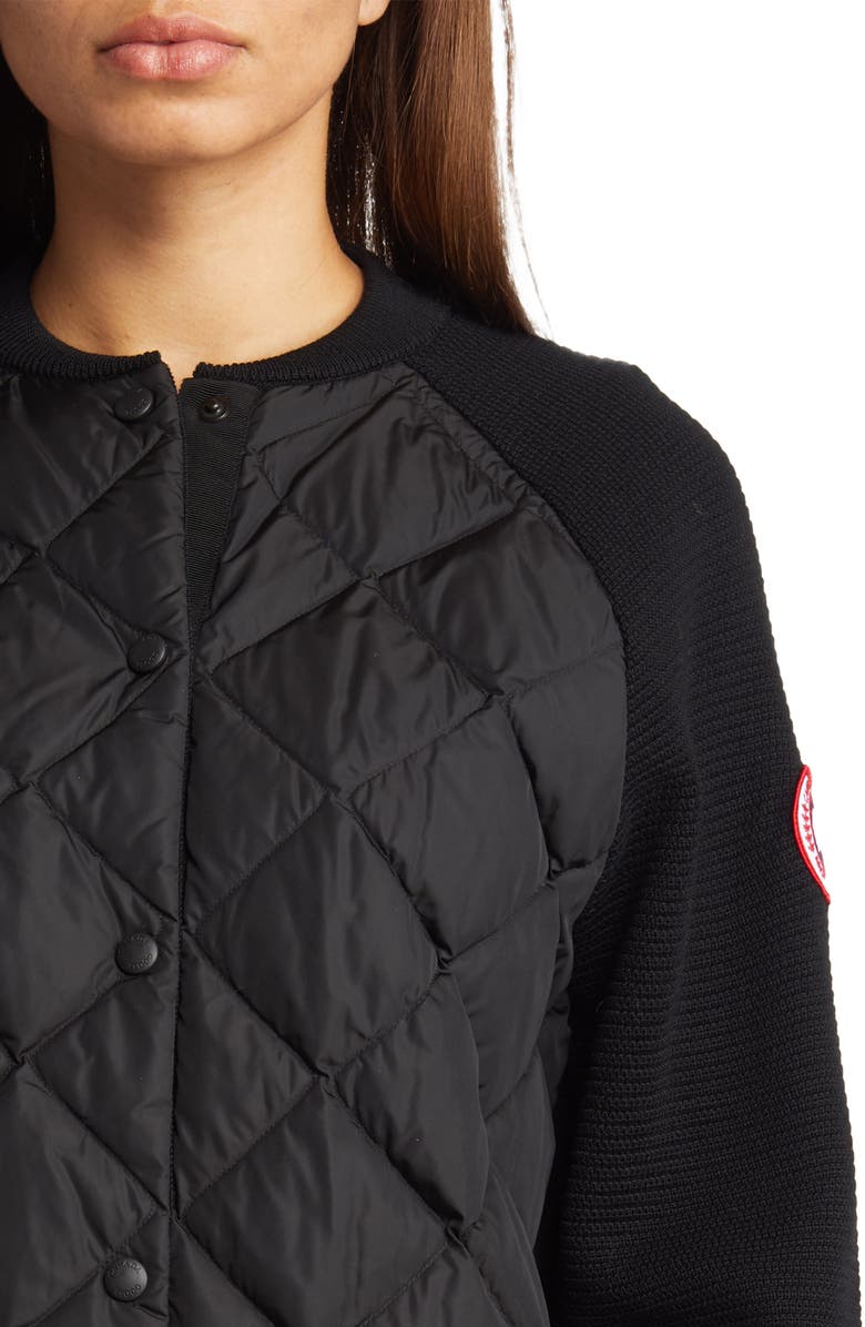 Canada Goose Hybridge<sup>®</sup> 675-Fill Power Down Quilted Bomber Jacket, Alternate, color, Black