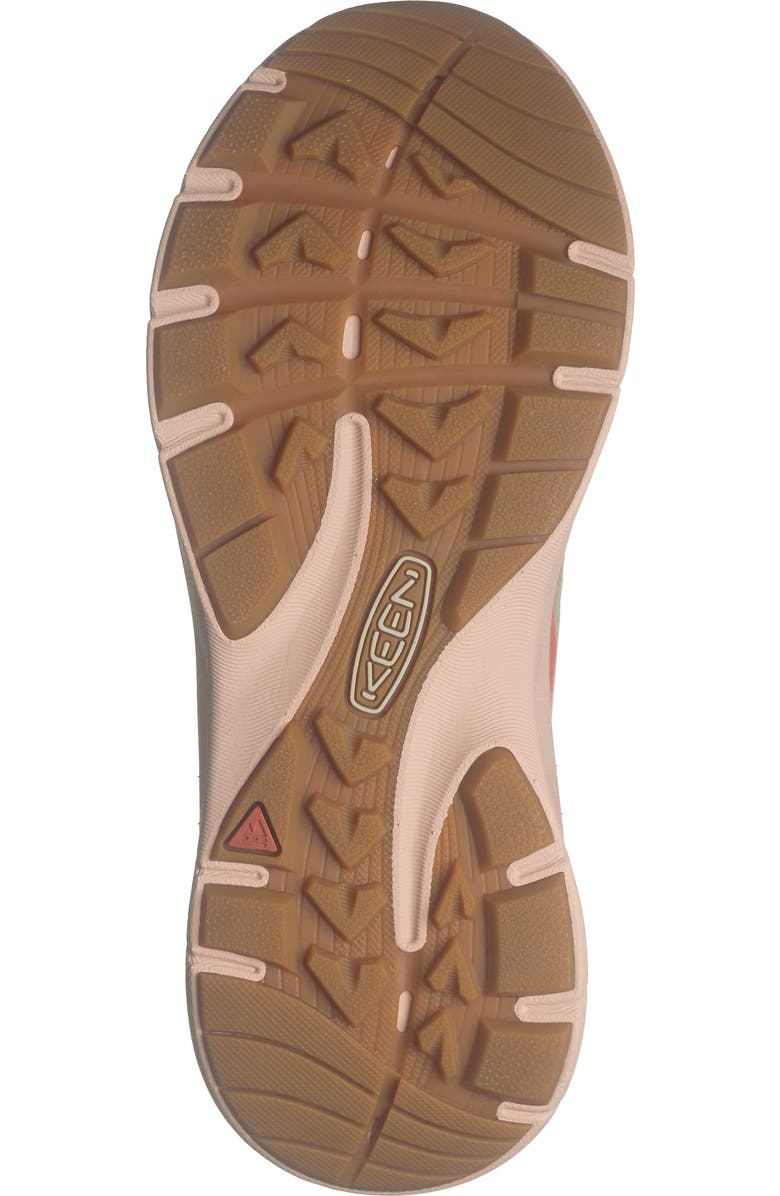 KEEN Leiki Waterproof Mid Hiking Boot, Alternate, color, Birch/ Cameo Rose
