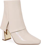 NINETY UNION Folded Calf Metal Heel Bootie