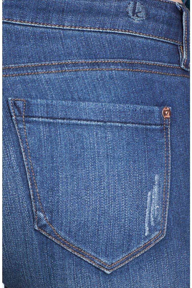 Destroyed Skinny Jeans, Alternate, color, ELECTRIC YOUTH