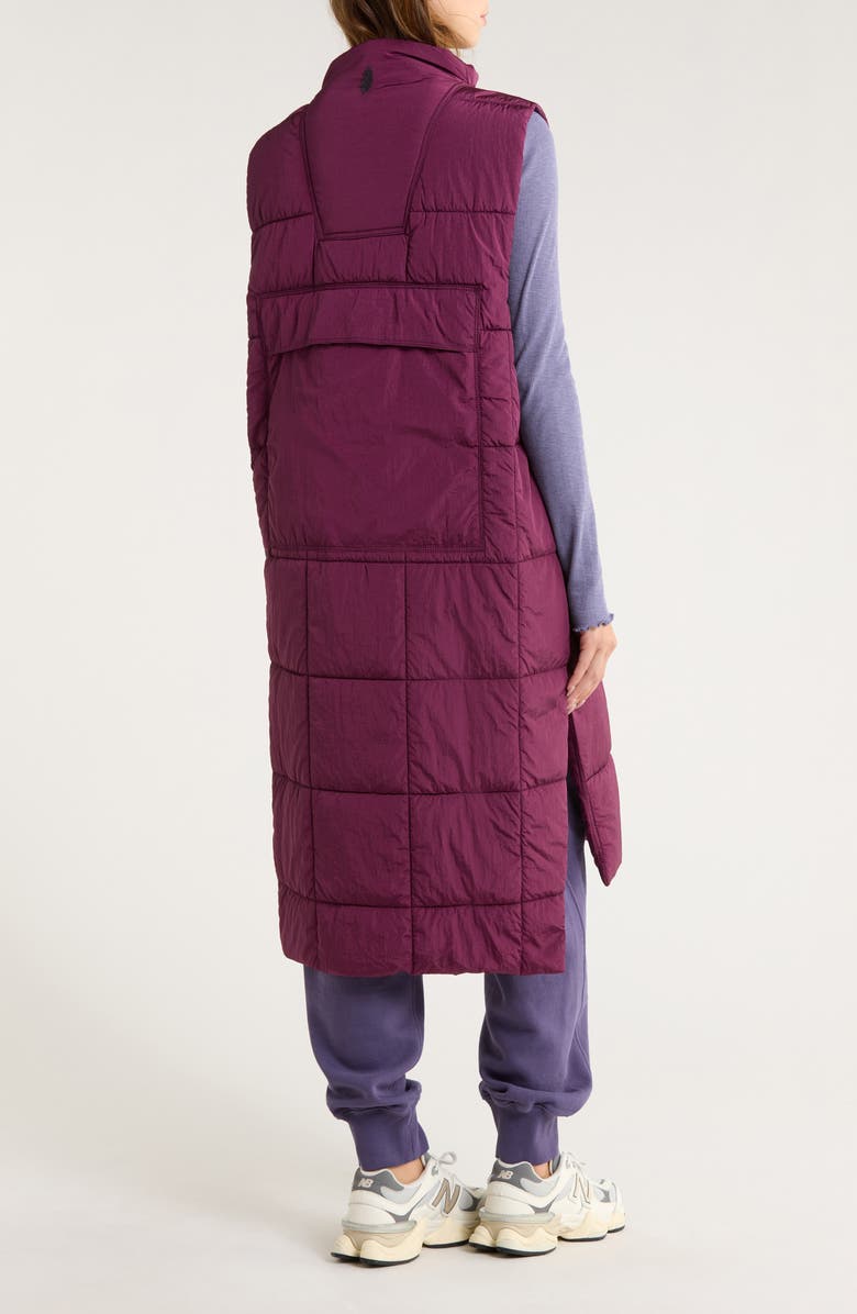 FP Movement by Free People On the Move Packable Vest, Alternate, color, Black Cherry