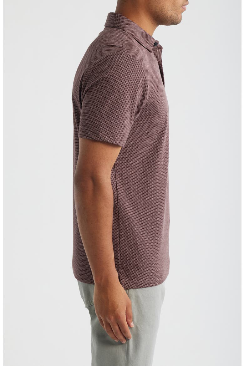 Keyes Jacquard Knit Polo, Alternate, color, ZINFANDEL