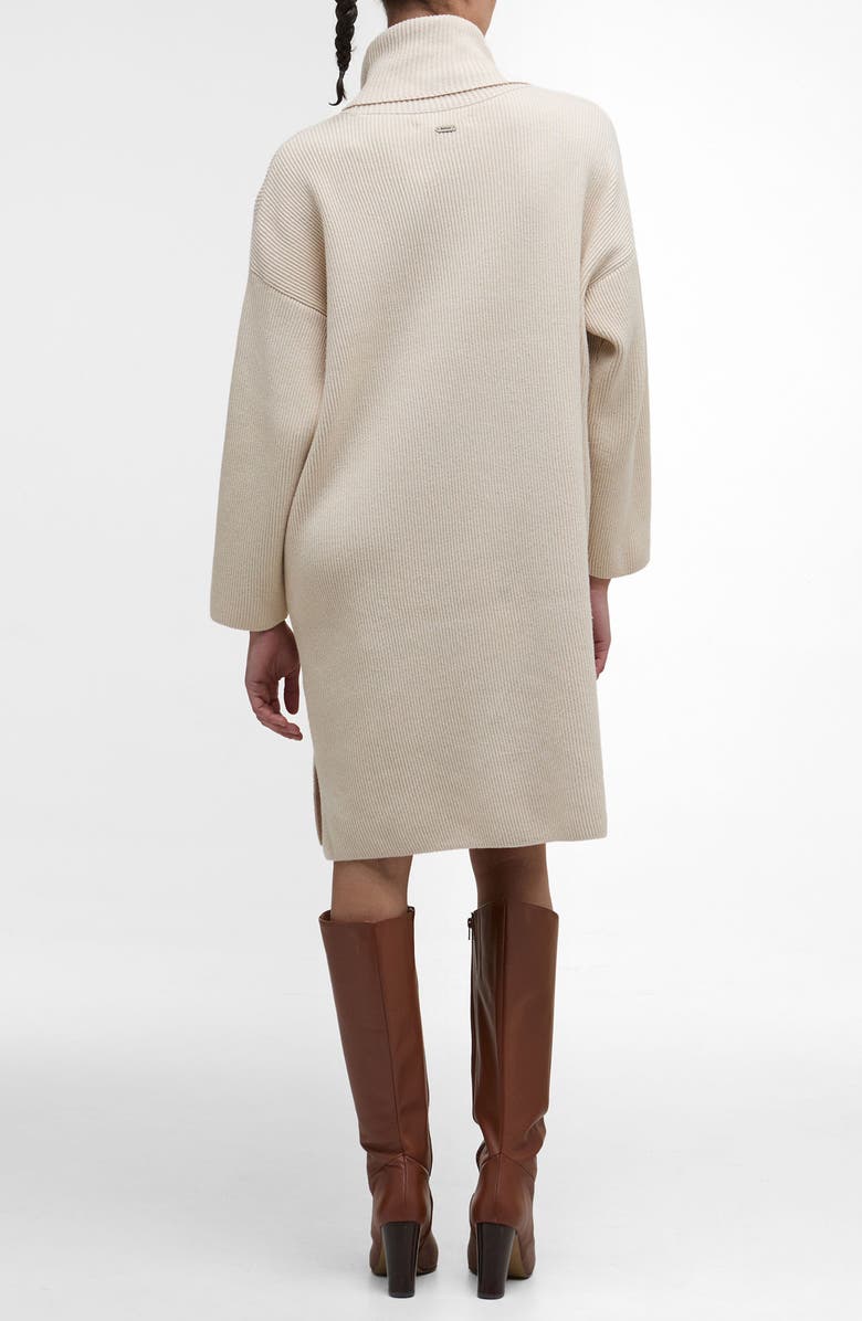 Barbour Rib Knit Sweater Dress, Alternate, color, Oatmeal