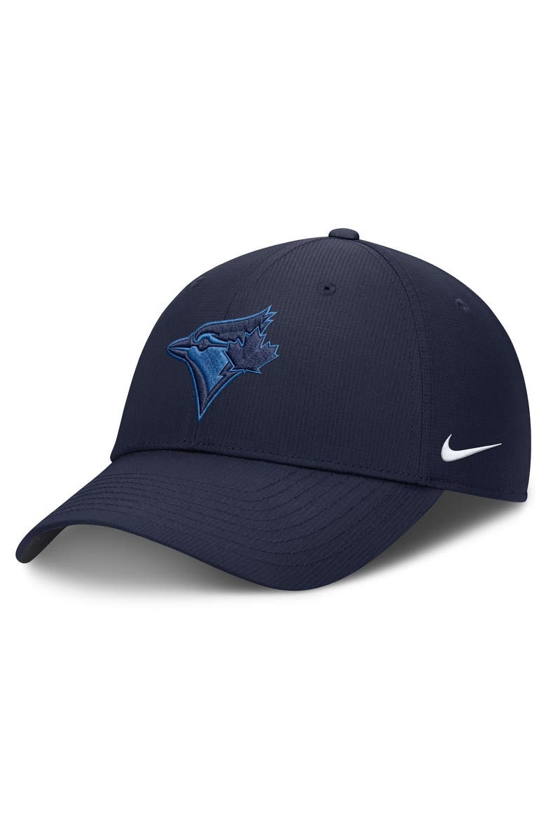 Men's Nike Navy Toronto Blue Jays Ripstop Dri-FIT Adjustable Hat, Main, color, Navy