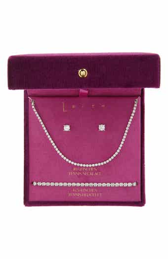 3-Piece CZ Tennis Jewelry Set