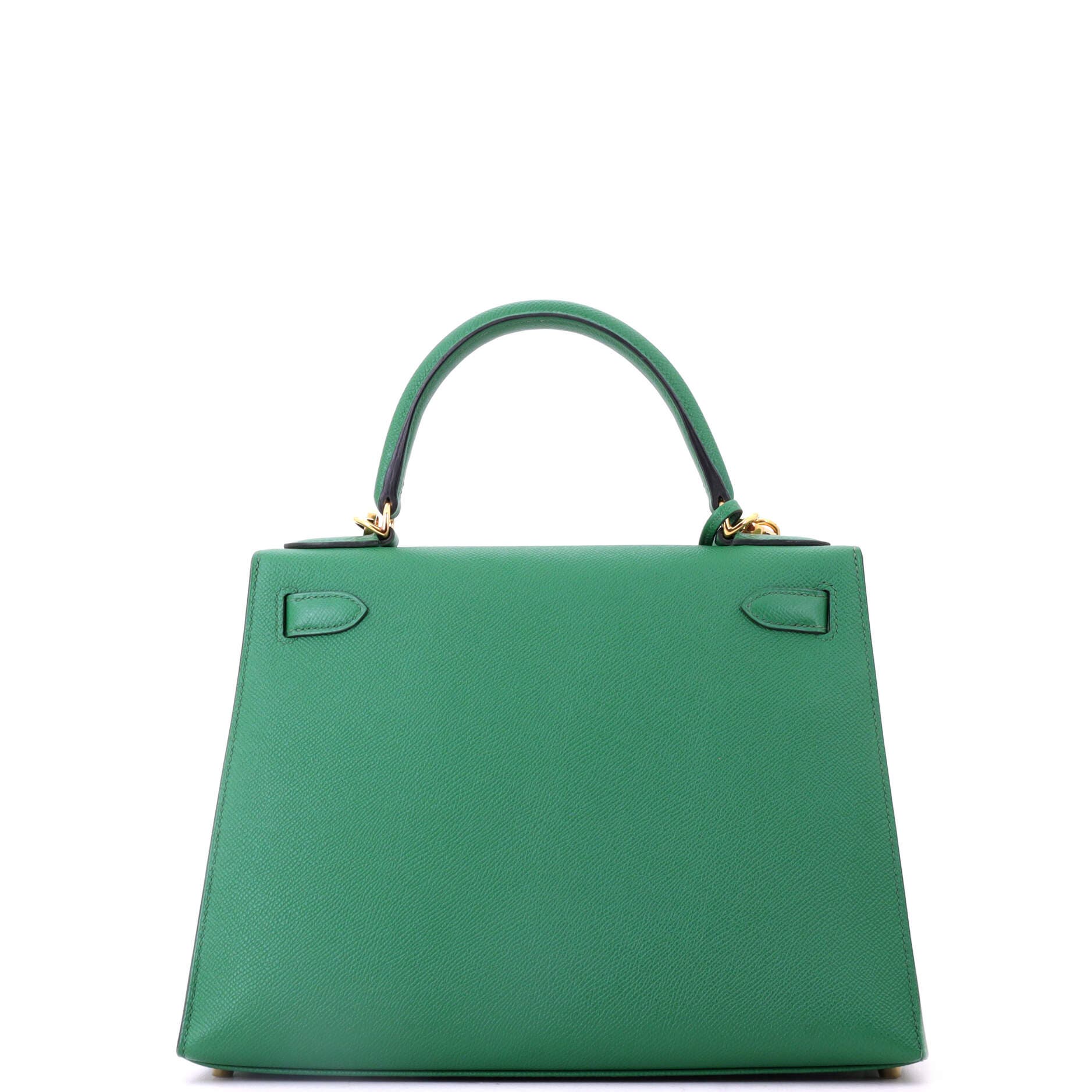 Pre-Owned Hermes Kelly Handbag Green Epsom with Gold Hardware 28, Alternate, color, Cactus