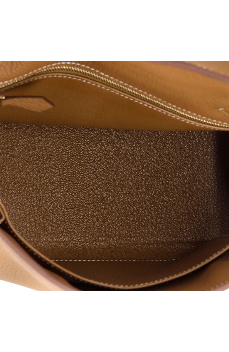 Pre-Owned Hermes Kelly Handbag Brown Togo with Gold Hardware 25, Alternate, color, Gold