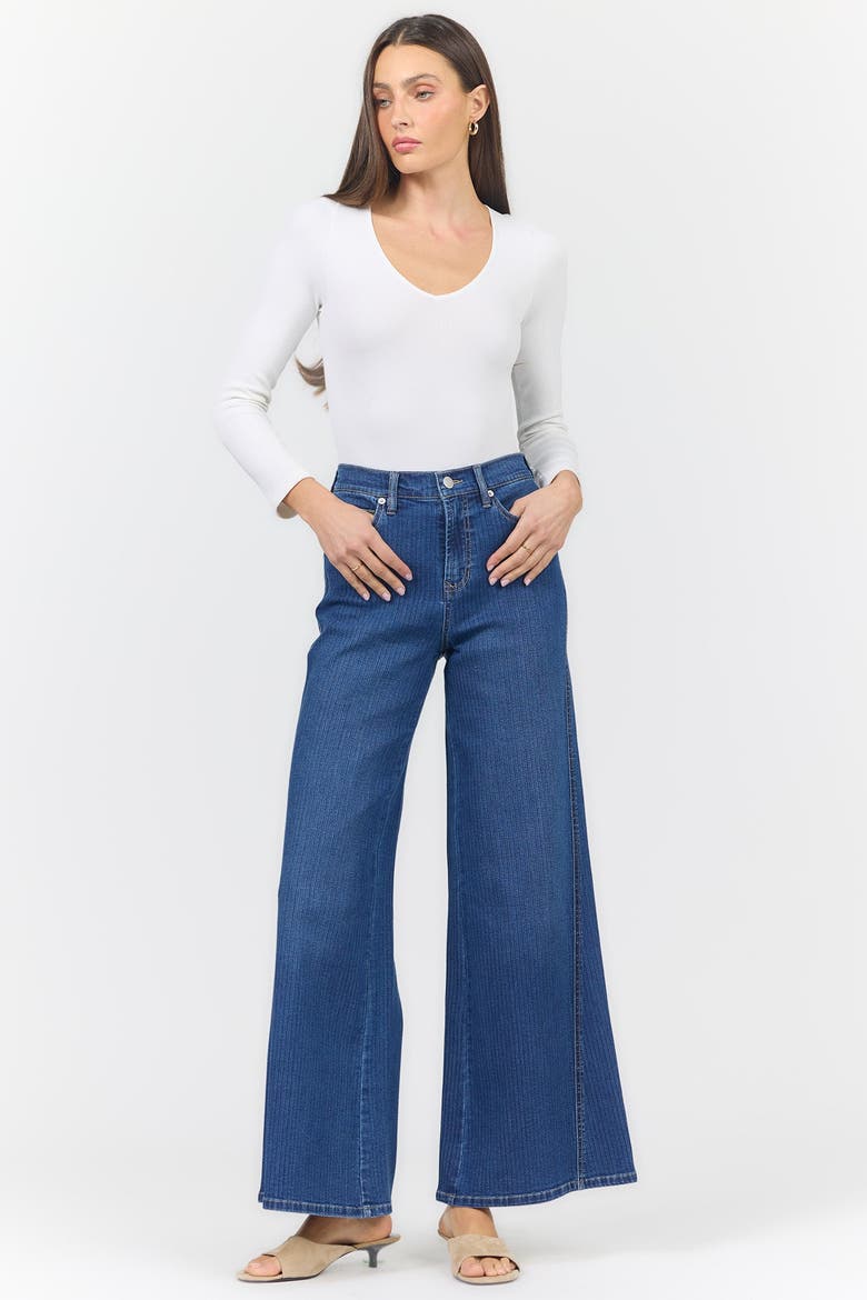 Celeste High Waist Wide Leg Jeans, Alternate, color, Moderat