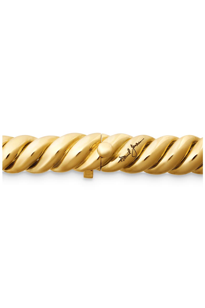 Sculpted Cable Bracelet in 18K Yellow Gold, 8.5mm, Alternate, color, 18K YELLOW GOLD