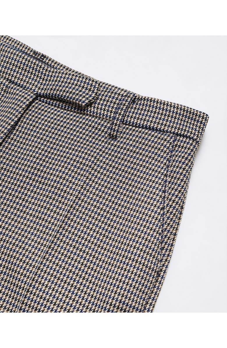MANGO Houndstooth Ankle Skinny Suit Pants, Alternate, color,