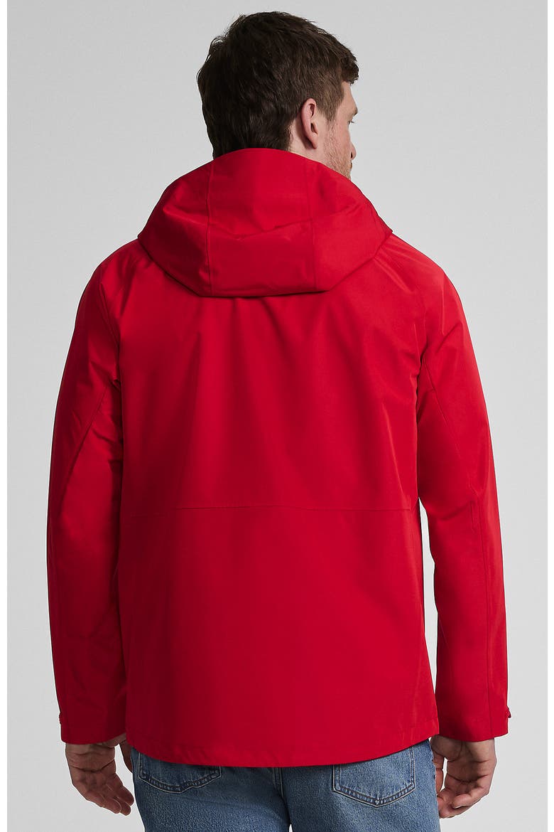 Squall Waterproof Packable Shell Rain Jacket, Alternate, color, Compass Red
