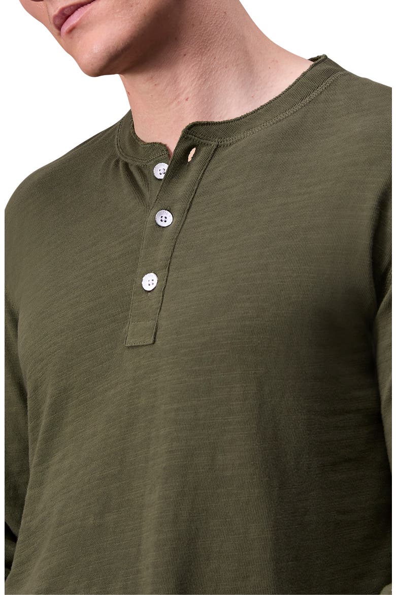 Classic Slim Fit Henley, Alternate, color, FORGREEN