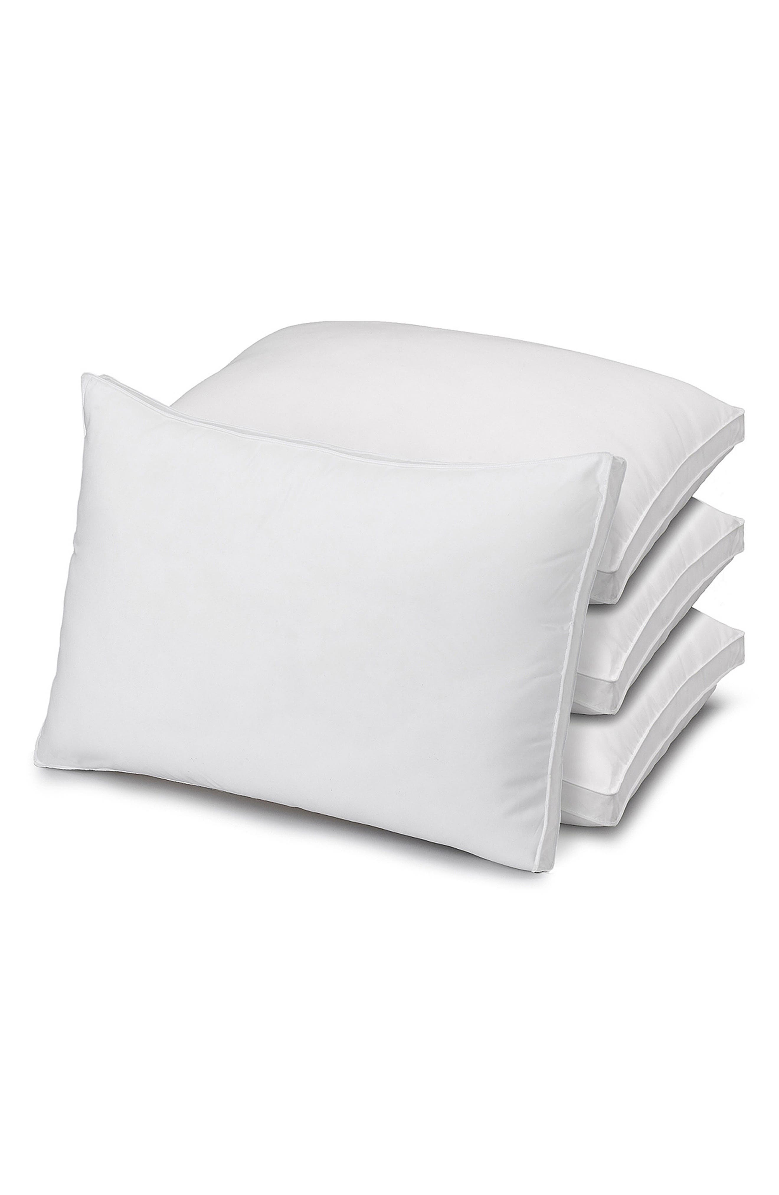 ELLA JAYNE HOME Overstuffed Luxury Plush Med/Firm Gel Filled Side/Back Sleeper Pillow - Set of 4
