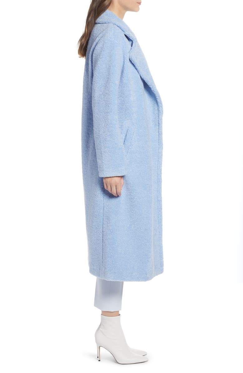 Something Navy Teddy Faux Fur Coat, Alternate, color,