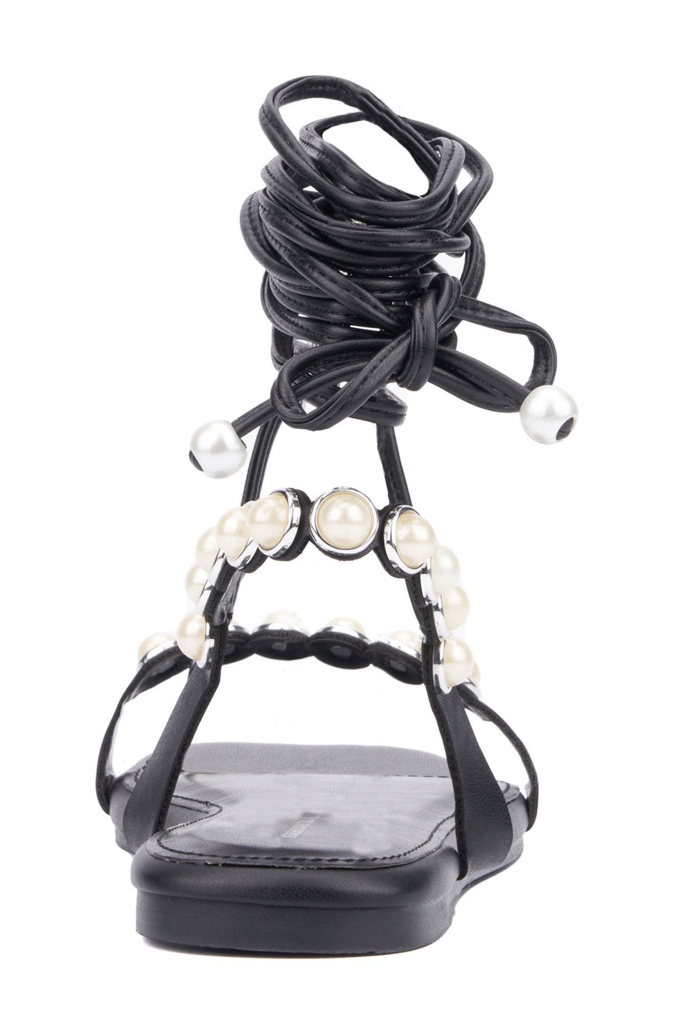 Fashion to Figure Sammie Imitation Pearl Sandal - Wide Width, Alternate, color, 