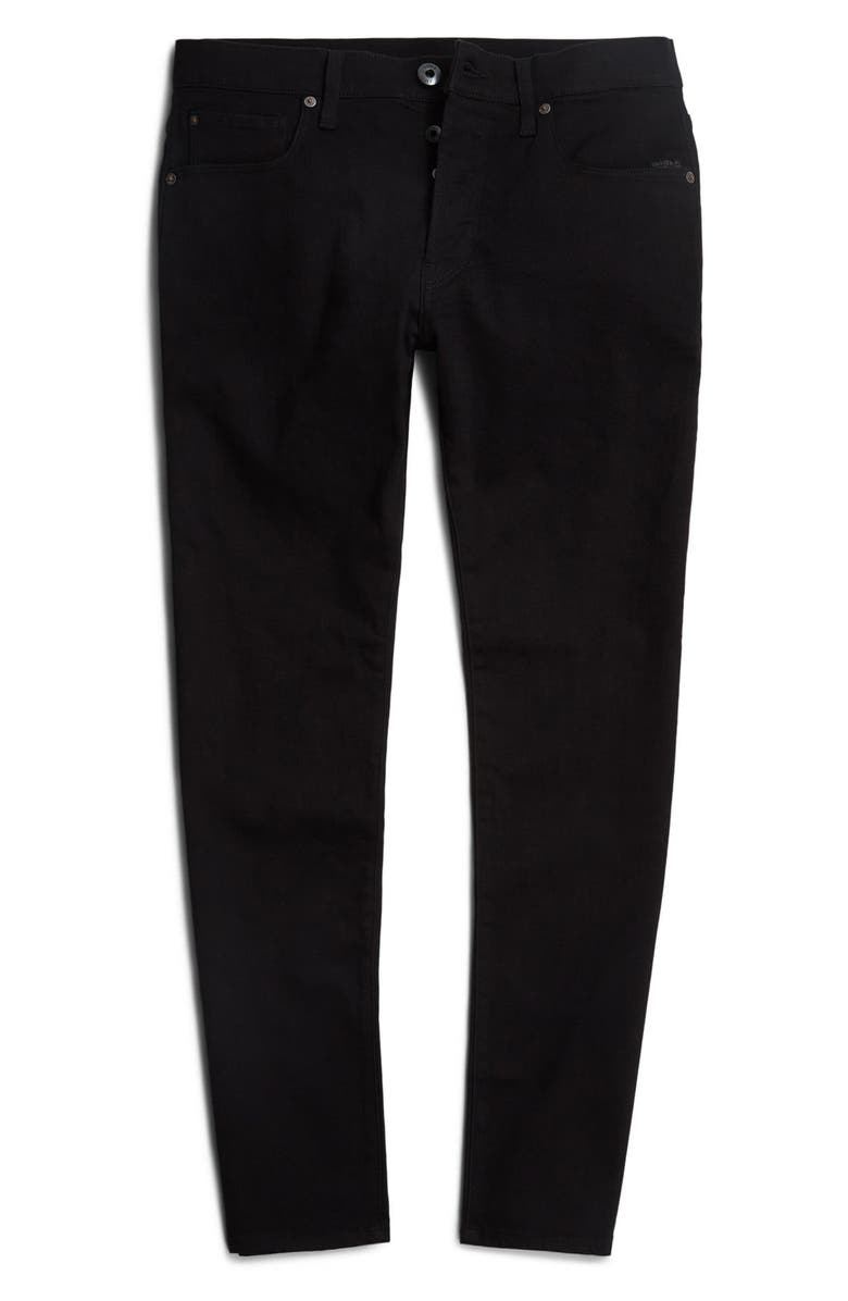 G-STAR 3301 Slim Fit Jeans, Alternate, color, Pitch Black