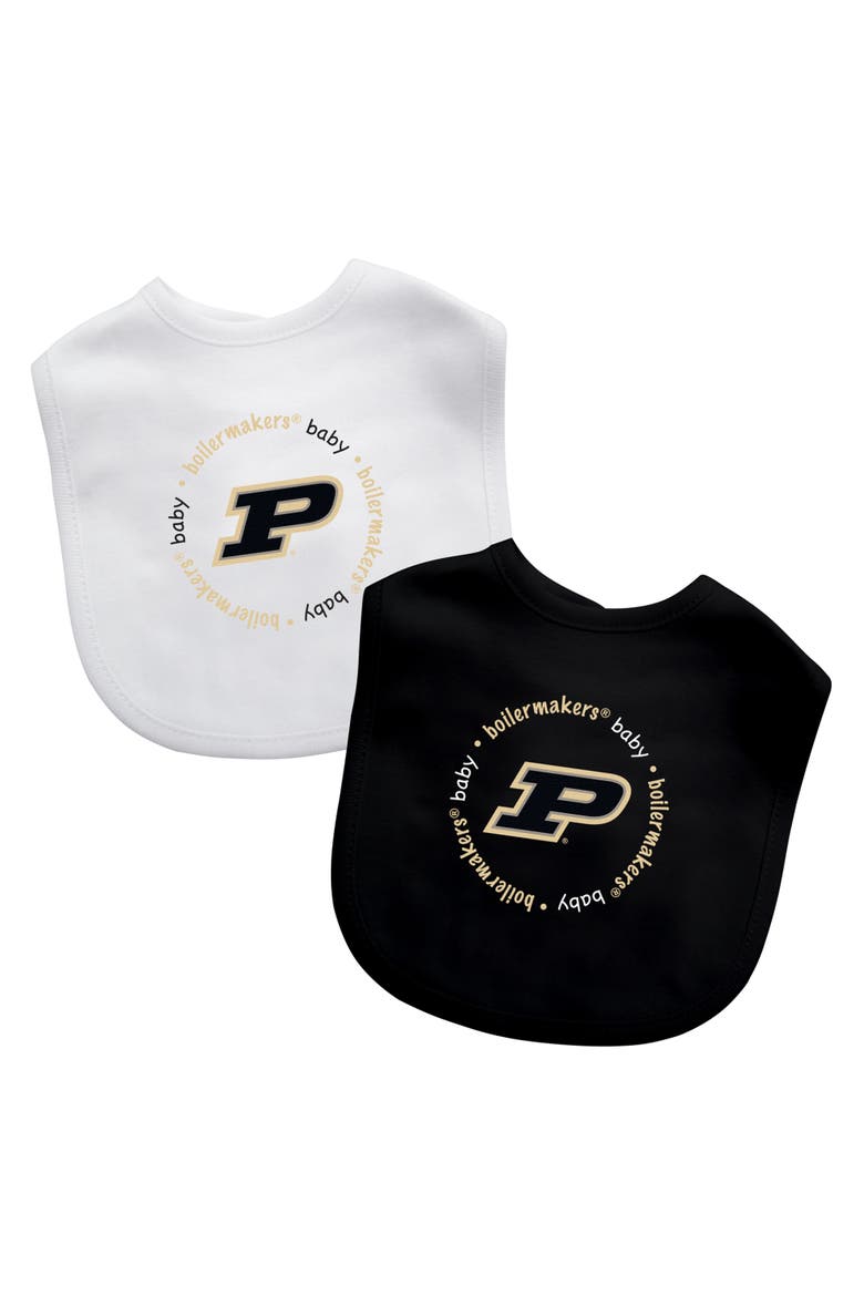 Purdue Boilermakers - Baby Bibs 2-Pack, Main, color, Black