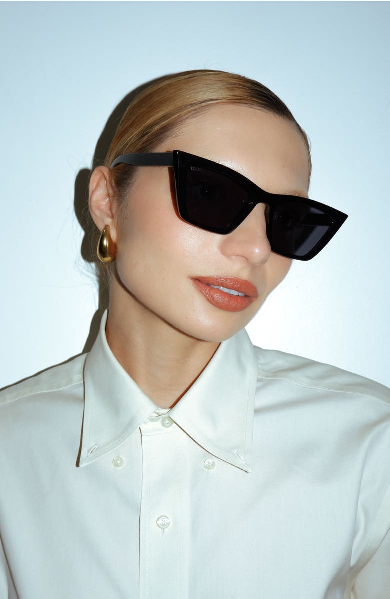 Reality Eyewear Lizzette Sunglasses, Alternate, color, Black